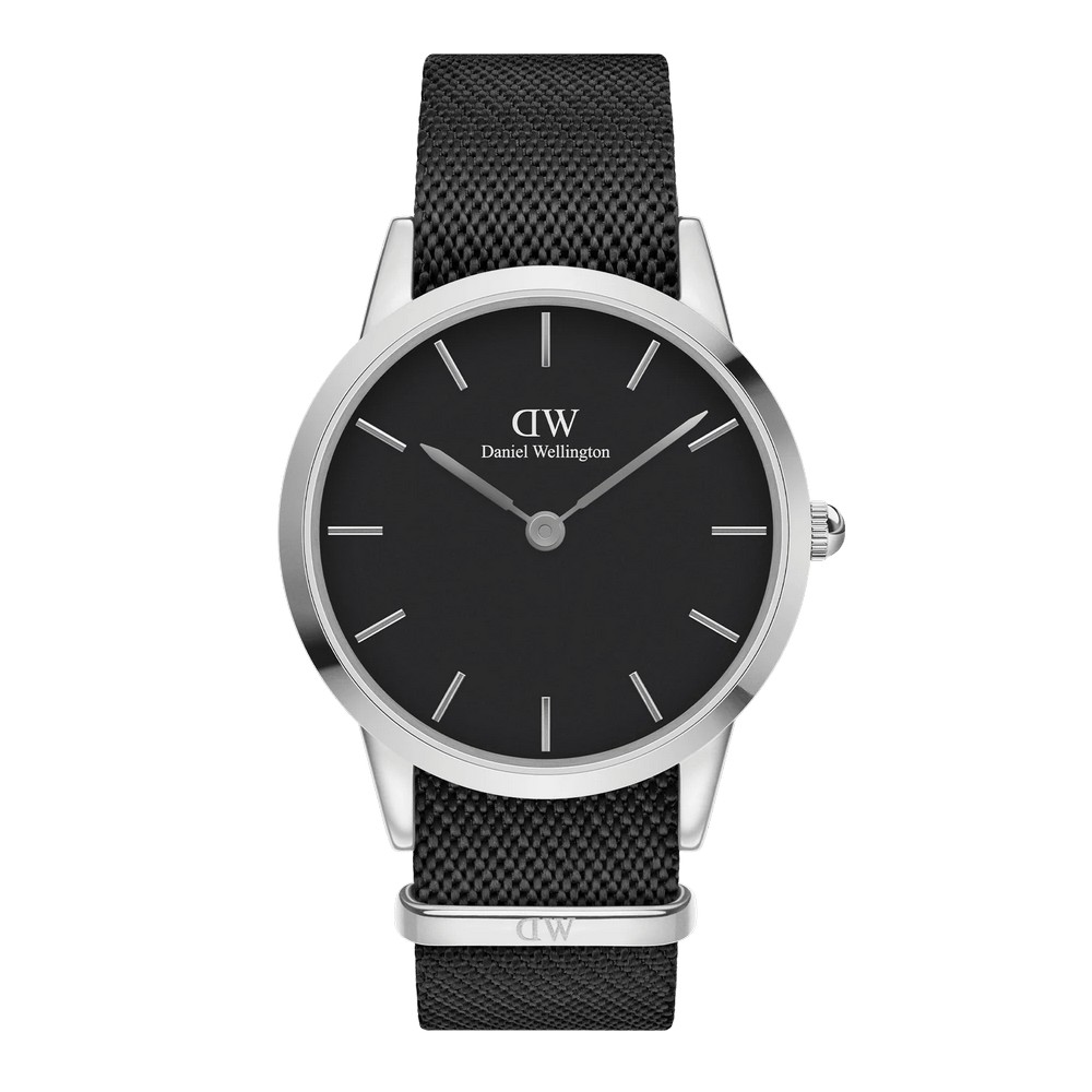 Đồng Hồ Dw Daniel Wallington Iconic Black Nato Nam Đen Xám